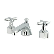 Kingston Brass KZ4461CHX Widespread Bathroom Faucet with Brass Pop-Up, Polished Chrome