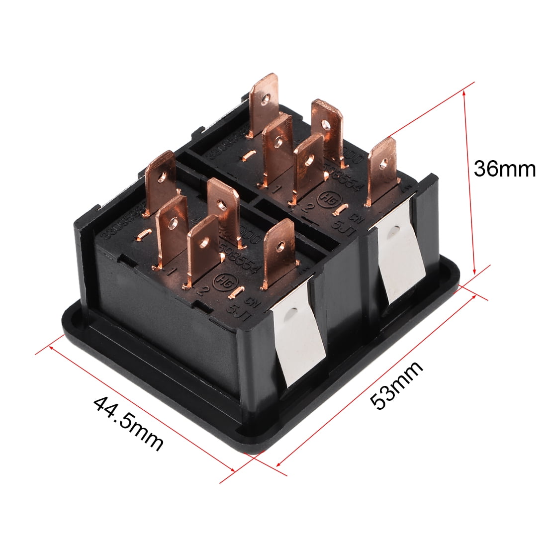 DC 12V 10 Pins Car Window Switch Dual Button Car Control Master Rocker Switch