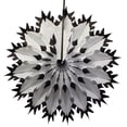 thumbnail image 1 of 3-Pack Devra Party 19 Inch Tissue Paper Snowflake Decoration, Black Tip, 1 of 1