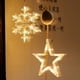 thumbnail image 4 of Luz LED con ventosa para decoración navideña, luz de Papá Noel, copo de nieve, alce, adorno para ventana del hogar, regalo de Feliz Año Nuevo, Navidad Natal 2022, 4 of 5