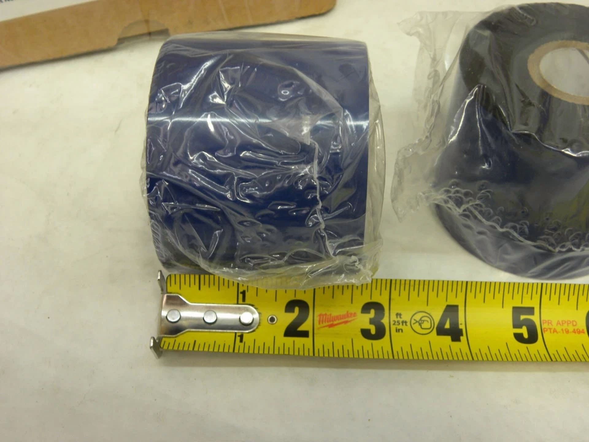 BUTTERFLY- 2 Rolls- 2.52" X 1476' Trx 55 Resin Wax Thermal Transfer Ribbons For Zebra