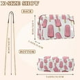thumbnail image 4 of FORMRS Women Crossbody Purse with Chain Strap Vegan Leather Shoulder Handbag, Pink Ice Cream, 4 of 7