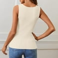 thumbnail image 5 of Women's Tank Tops Ribbed 2024 Summer Scoop Neck Slim Fitted Casual Basic Knit Sleeveless Shirts for Women, 5 of 6