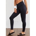 thumbnail image 5 of Women's Black Arched Waist Seamless Active Leggings, 5 of 5