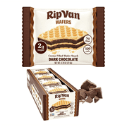 Rip Van Dark Chocolate Wafer Cookies, Baked, Keto Friendly, Non-GMO, Low Sugar, 16 Count