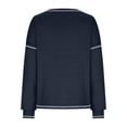 thumbnail image 3 of Oplxuo Women's Waffle Knit Long Sleeve T-Shirt 2025 Fall Loose Casual Crewneck Pullover Sweatshirts Tops, 3 of 5