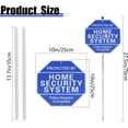thumbnail image 2 of 2-Pack Protected By Home Security System Signs for Yard - Police Dispatch Connected Warning Sign with Ground Stake, Alarm Signs for Home Security Rust Free 40 mil Reflective Aluminum - UV Protected, 2 of 4