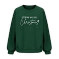 thumbnail image 6 of Busydd Christmas Sweatshirts for Women Fashion Vacation Ribbed Crewneck Sweatshirt Casual Loose Long Sleeve Pullover Sweatshirt 2XL, 6 of 6