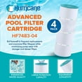 thumbnail image 2 of Hurricane Lot de 4 HF7483-04 Cartouches de Filtre Avancées pour Piscine et Spa, 2 of 8