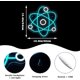 thumbnail image 2 of Letrero de neón de molécula, luces LED de neón azules y blancas, letreros de neón para barra para decoración de pared, letrero iluminado por USB, letreros de estructura molecular de neón para fiesta, 2 of 8