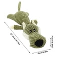 thumbnail image 2 of Durable Stuffed Animal Dog Plush Toy, Soft Interactive Squeaky Chew Toy for Puppies and Mixed Breeds, Lightweight Plushie for Small Medium and Large Dogs - Yellow, 2 of 7