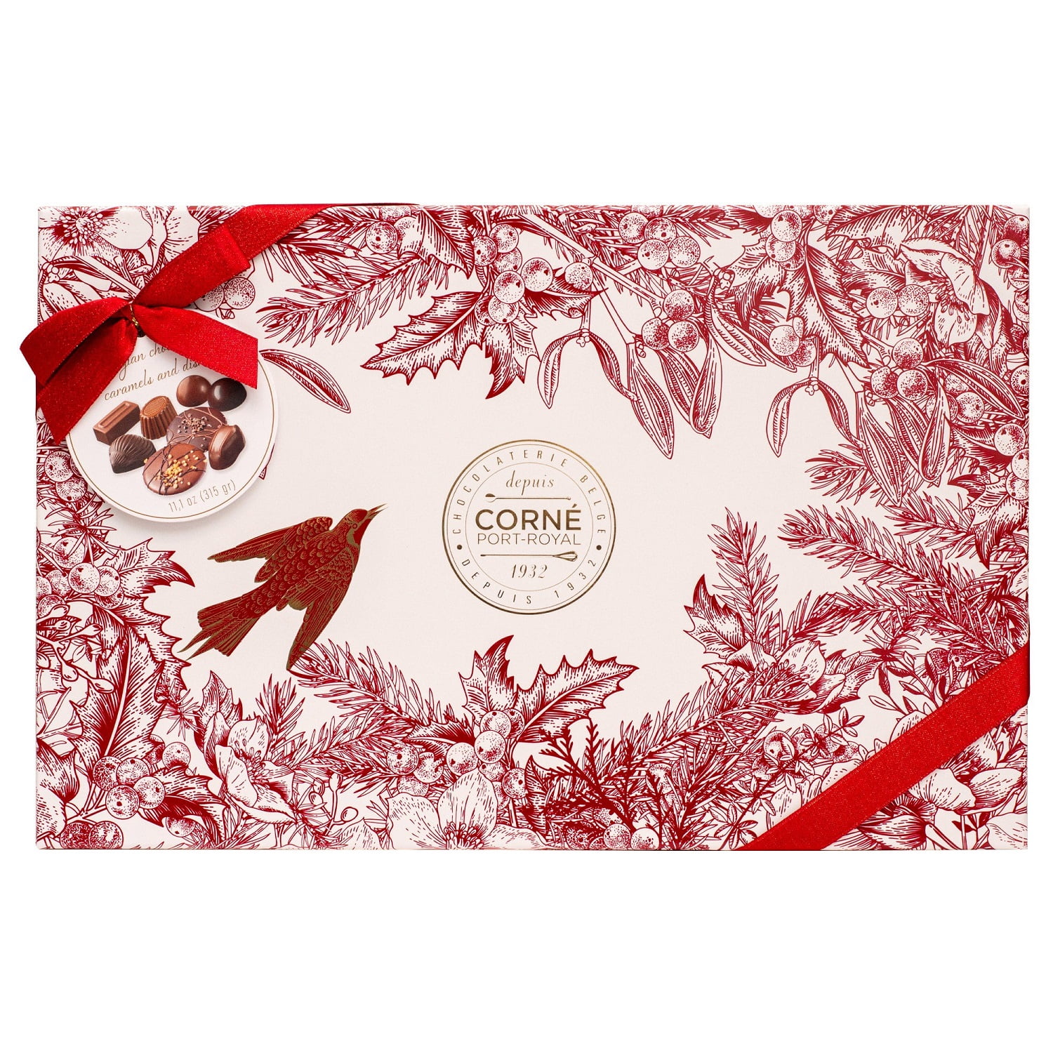 CAC Corneo Pack 1箱 Corne Port Royal Belgian Chocolate Collection Box, 11.11 Ounce