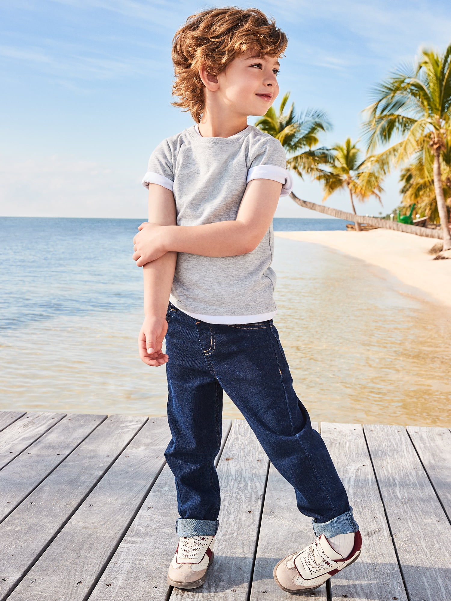 Garanimals Newborn, Baby & Toddler Boys & Girls Straight-Leg Jeans, Sizes 0-6T