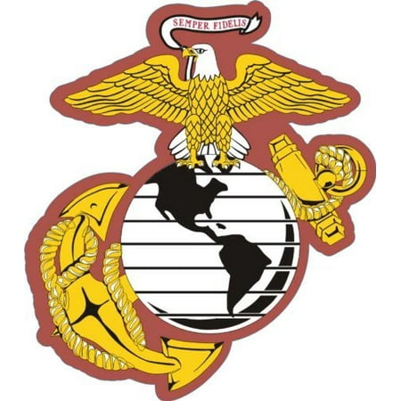 Marine Corps Globe And Anchor - US Marine Corps Eagle Globe and Anchor Decal Sticker 3.8