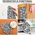thumbnail image 7 of Kitchen Towels Little Blossom Flowers Pattern Cleaning Towel Absorbent Hand Towels Tea Towels for Home Restaurant Dish Clean 28" x 18", 4PCS, 7 of 7