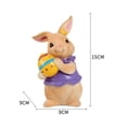 thumbnail image 2 of Lunxisen 1 Pcs Easter Bunny Ornament Holiday Statue Decor For Garden Patio Spring Home, 2 of 9