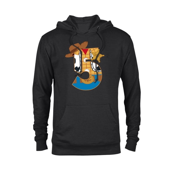 Disney and Pixar’s Toy Story Fifth Birthday 5 Years Old - Pullover Hoodie for Adults - Customized-Black