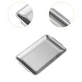thumbnail image 6 of WeiLaiKeQi Stainless Steel Food Serving Tray Rectangle Dinner Plate for Kitchen Parties 22cmx14cm, 6 of 9