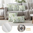 thumbnail image 6 of Green Leaves Pillow Covers 2 Pack Pastoral Leaf Watercolor Plant Country Style Pillowcase Waterproof Outdoor Throw Pillow Cover for Patio Garden Square Cushion 26”x26”, 6 of 9