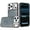 Black, variant on For iPhone 17 Pro Max Case Full Crystal Bling Metallic Buttons + Tempered Glass