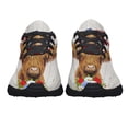 thumbnail image 5 of Highland Cattle 4th Of July Highland Cow ish Depends Who You Are Shoes Sneakers Black Size 7, 5 of 7