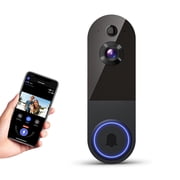 1080p Video Doorbell Camera, , AI Human and Motion Detection, 2 Way Talk, Night Vision, Cloud Storage (Sold Separately), 2.4G WiFi Only, Indoor/Outdoor