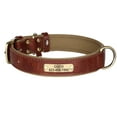 thumbnail image 5 of Didog Soft Leather Padded Dog Collar Customized Personalized Adjustable Pet Name and Number Engraved, 5 of 9