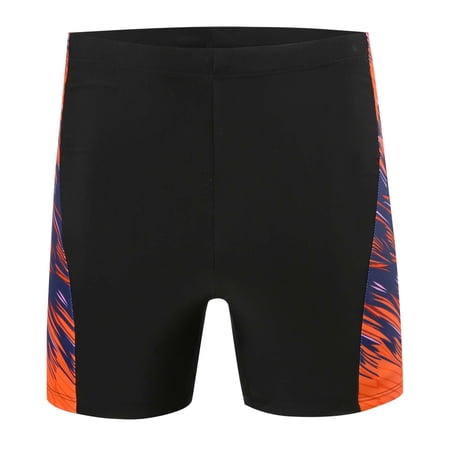 Rhuody Boy Swimsuit Swim Trunks Swimwear For Teens Youth Athletic Swim Shorts With Mesh Liner Charm Bathing Suits Black 13-14 Years