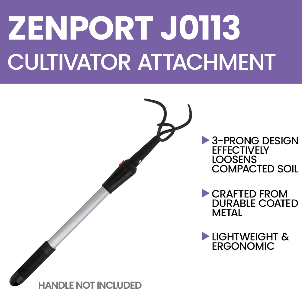 Zenport J0113 3-Prong Cultivator Attachment for Garden Multi-Tool - 12 Pack