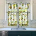 thumbnail image 3 of Rustic Wildflower Curtains 36 Inch - 3 Panel Farmhouse Bohemian Set with Vintage Floral Design, Rod Pocket, 3 of 6
