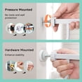 thumbnail image 6 of Pet Gate,  DOMIPET 29.5-48.4" Wide Pet Gate with Cat Door, Pressure Mount, Safety Gate Gift,White, 6 of 8