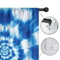 thumbnail image 4 of Blackout Kids Curtains,Blue White Tie Dye Spiral Pattern Childrens Insulated Curtains Set Of 2,Bedroom Essentials,Toddler Room Decor 52"x63", 4 of 5