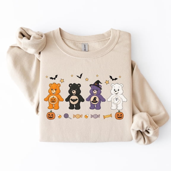 Vintage Care Bears Halloween Sweatshirt, Trick or Treat Bears Shirt