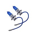 thumbnail image 3 of EeaseMX 2 bombillas halógenas de xenón para faros delanteros de coche H3, 100 W, 12 V, 6000 K, luz blanca - Cable de color aleatorio, 3 of 7
