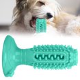 thumbnail image 1 of Pet Clean Chew Toothbrush, Pet Rubber Toothbrush Interest Dog's Toy With Sounding Device For Teeth Training ,Yellow,Green,Lake Blue, 1 of 8