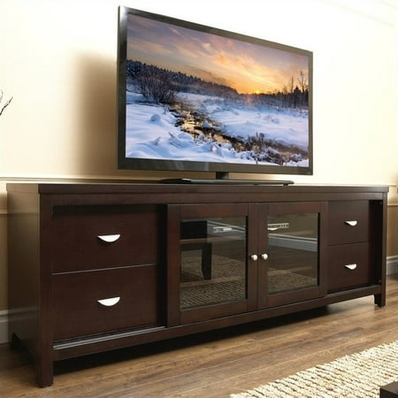 Abbyson Living Deagen 72" Wood TV Stand in Espresso