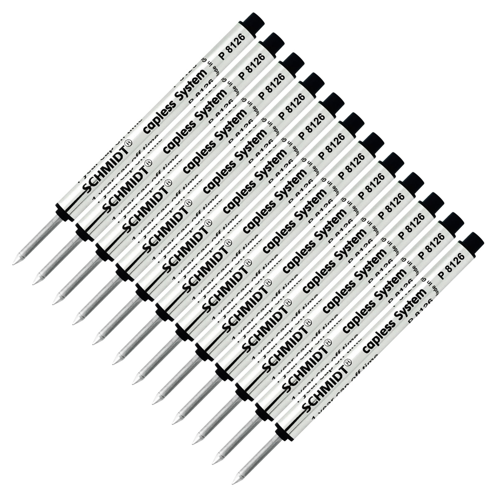 Schmidt 8126 Lang Cap-less Tintenmine Fine Point 0,6 Mm, Kırmızı, 2 Adet Blister Ambalajda (SC58125