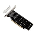 thumbnail image 4 of Double-Sided 4-Disk NVME Card PCIeX16 to M.2 M-Key NVMEx4SSD 2U Server Array Expansion Adapter Split Card, 4 of 8