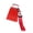 Red, variant on hejhncii Lasting Cheer Cowbell 4 Inch Big Load Antirust Coating Sports Game Activity Cheering Accessory With Secure Wrist Rope