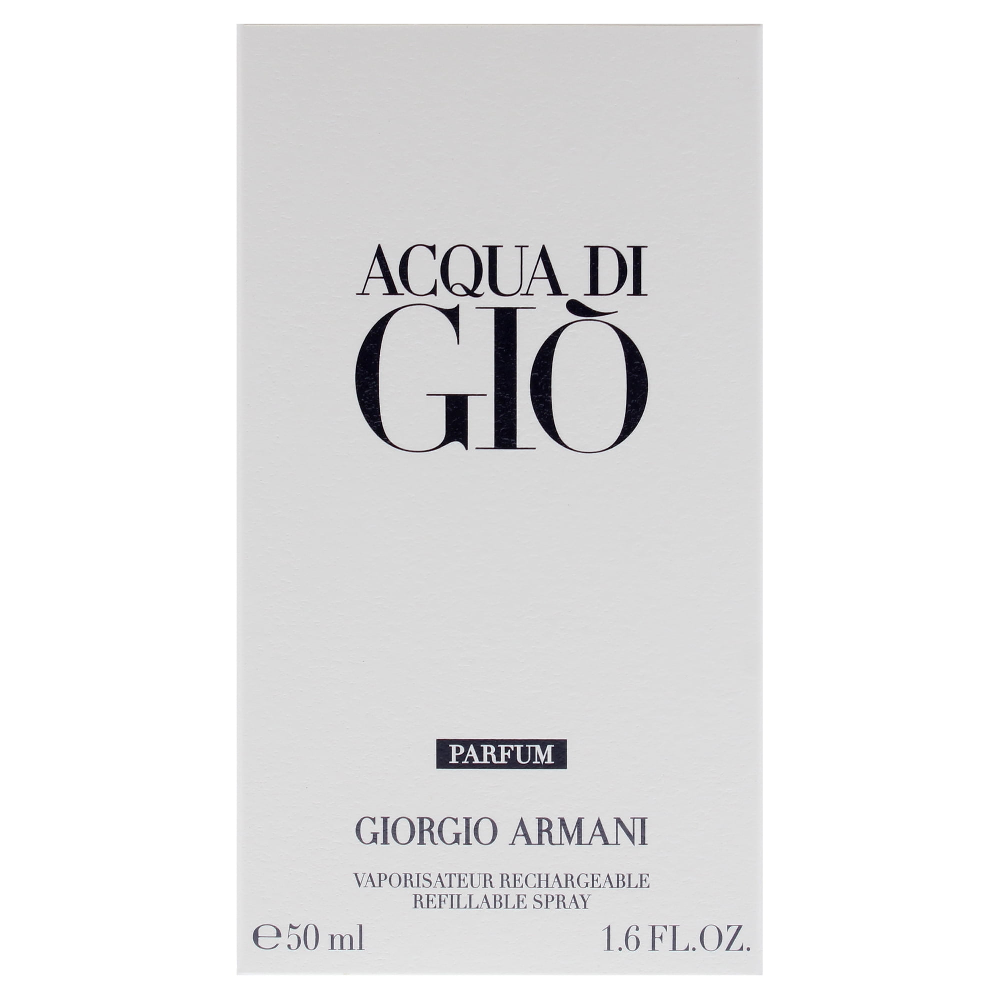 Giorgio Armani Acqua Di Gio , 1.6 oz Parfum Spray (Refillable)