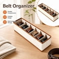 thumbnail image 2 of Foldable Belt Organizer With Compartments For Wardrobe Drawer Storage, 2 of 10