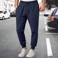 thumbnail image 3 of Joggers for Men Elastic Waist Drawstring Casual Lightweight Sweatpants with Pockets Jogging Pants Trousers, 3 of 7