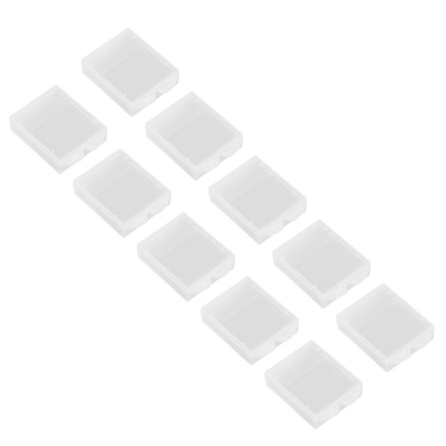Batería de plástico para almacenamiento de soporte transparente a prueba de humedad de 10 piezas