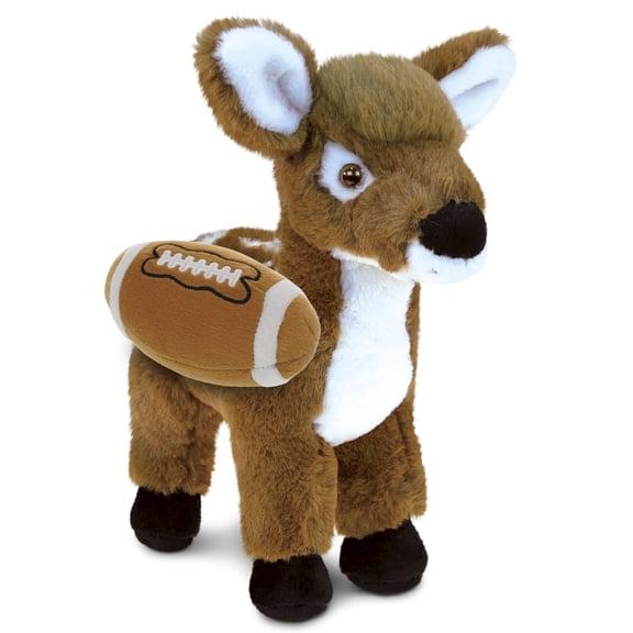 DolliBu Super Soft Large Standing Deer Stuffed Animal with Football Plush – Soft Huggable Deer, Adorable Playtime Plush Toy, Wild Life Gift Plush Doll Animal Toy for Kids and Adults – 12.5 Inches