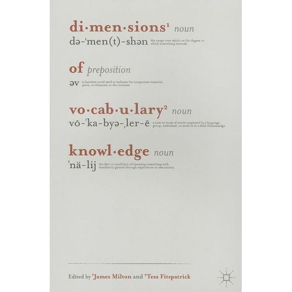 Dimensions of Vocabulary Knowledge, (Paperback)