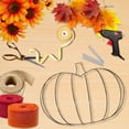 thumbnail image 7 of (3) Pumpkin Shaped Metal Wreath Form, 18in. Sturdy Wire Frame for DIY Fall Halloween Thanksgiving Decorations Rustic Autumn Craft Projects Front Door & Porch DIY Décor, 7 of 7