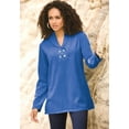 thumbnail image 5 of Roaman's Women's Plus Size Double Button Sherpa Fleece Tunic, 5 of 5