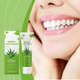 thumbnail image 4 of Pasta de dientes blanqueadora, pasta de dientes con aloe vera que blanquea los dientes y elimina las manchas amarillas. Protege el esmalte dental y promueve la salud dental. 100 g por crema., 4 of 5