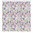 thumbnail image 3 of Ambesonne Floral Shower Curtain, Colorful Flower Petals, 69"Wx84"L, Multicolor, 3 of 3