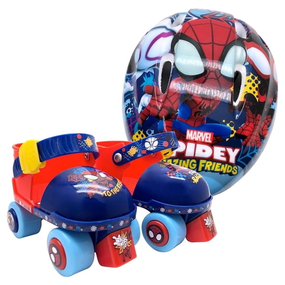 Patines Apache Entrenadores Spiderman Tallas Ajustables 15-18 con Casco